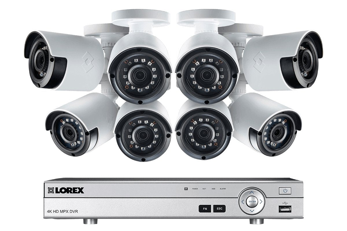 Lorex Discontinued, 1080p Camera System with 8 Channel DVR and 8 1080p Outdoor Security Cameras, 130ft Night Vision, 1TB Hard Drive