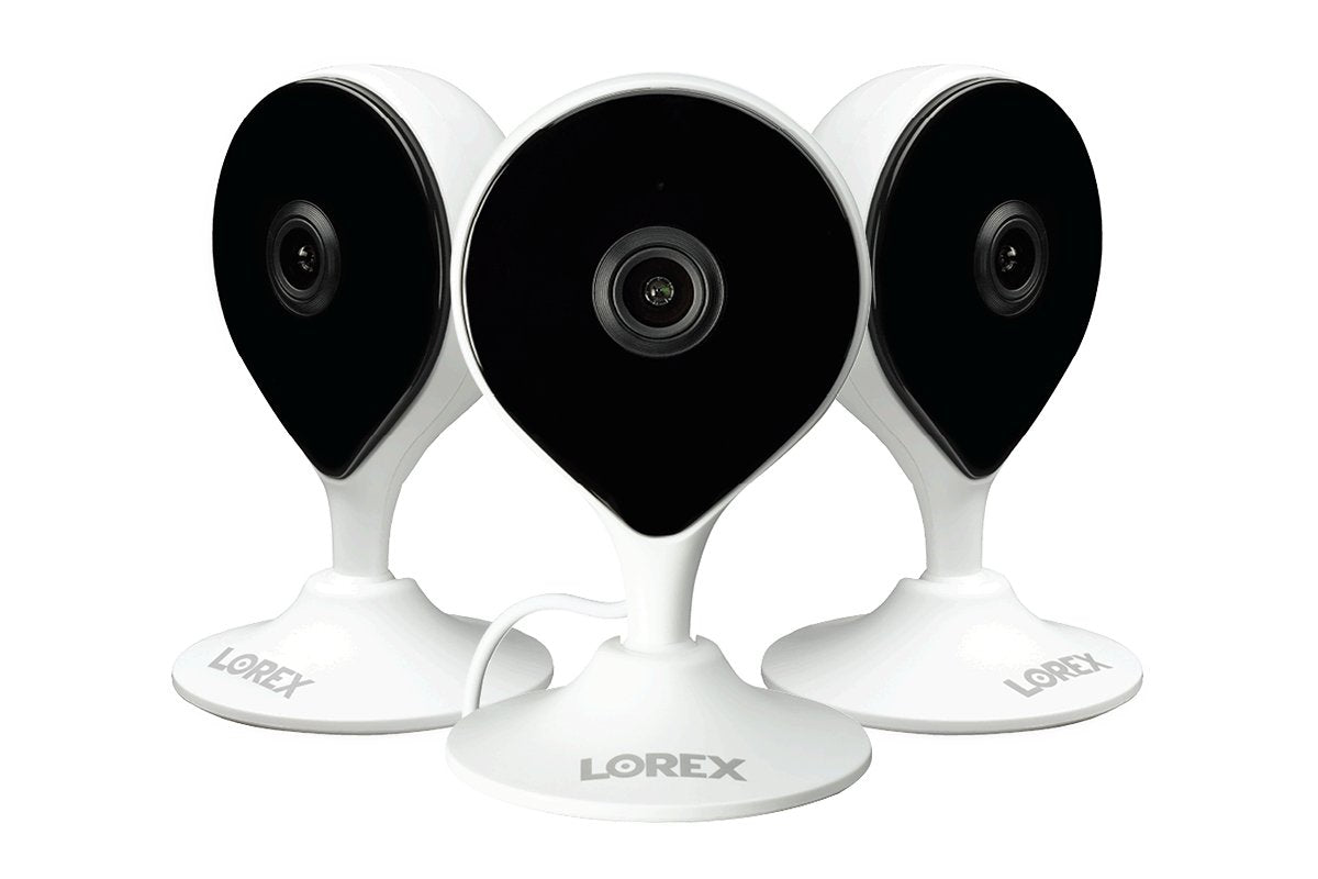 Lorex Discontinued, 1080p Full HD Smart Indoor Wi-Fi Security Camera (3-pack)