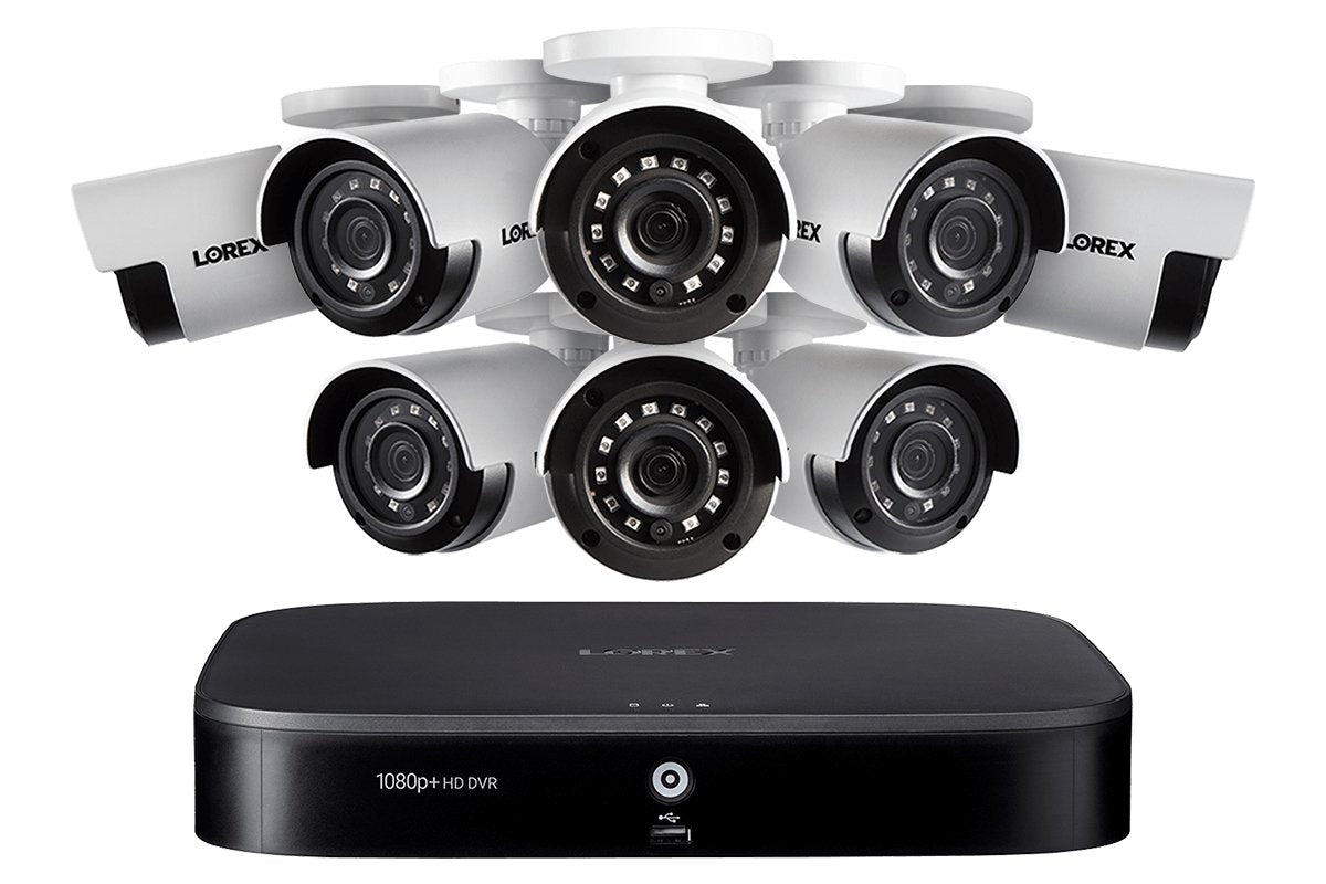 Lorex Discontinued, 1080p HD 16-Channel Security System with Eight 1080p HD Outdoor Cameras, Advanced Motion Detection and Smart Home Voice Control