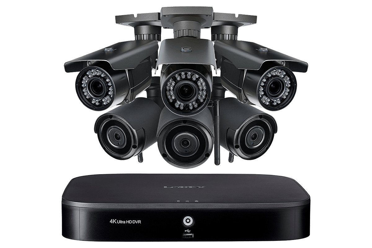 Lorex Discontinued, 1080p HD Home Security Camera System with 3 Wireless and 3 Varifocal Zoom Lens Security Cameras