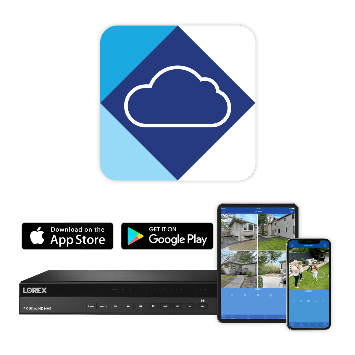 remote monitoring NR900 Lorex Cloud App