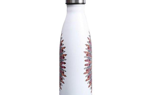 JOTO USA, 17oz Stainless Steel Coke Shaped Bottle - White