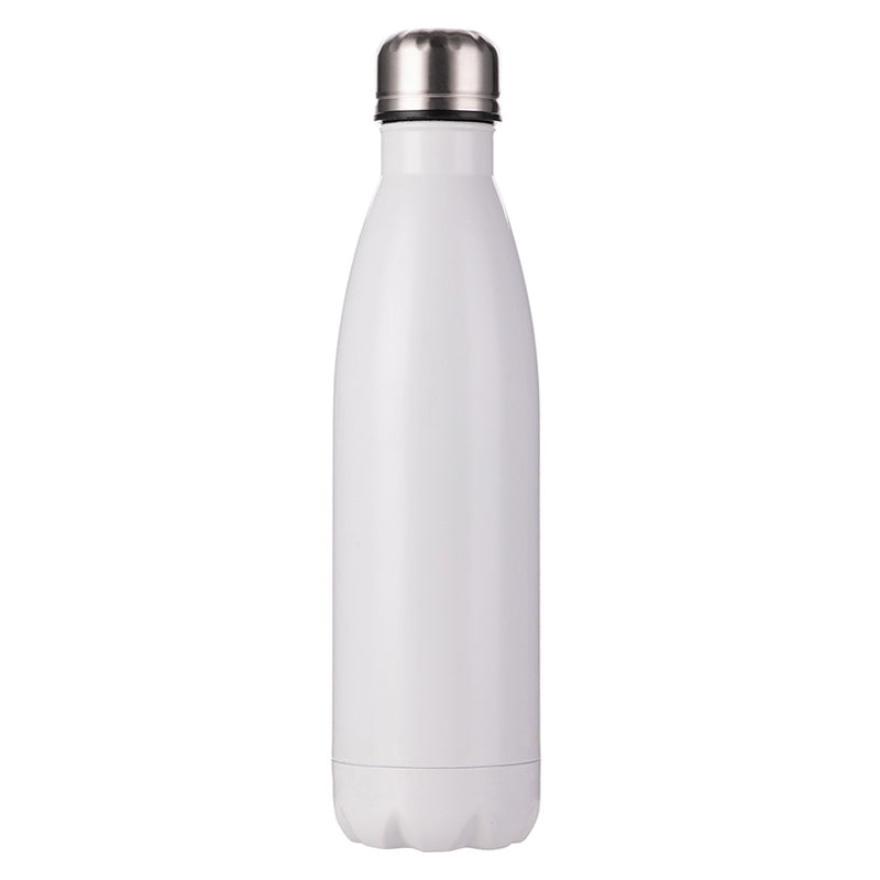 JOTO USA, 17oz Stainless Steel Coke Shaped Bottle - White