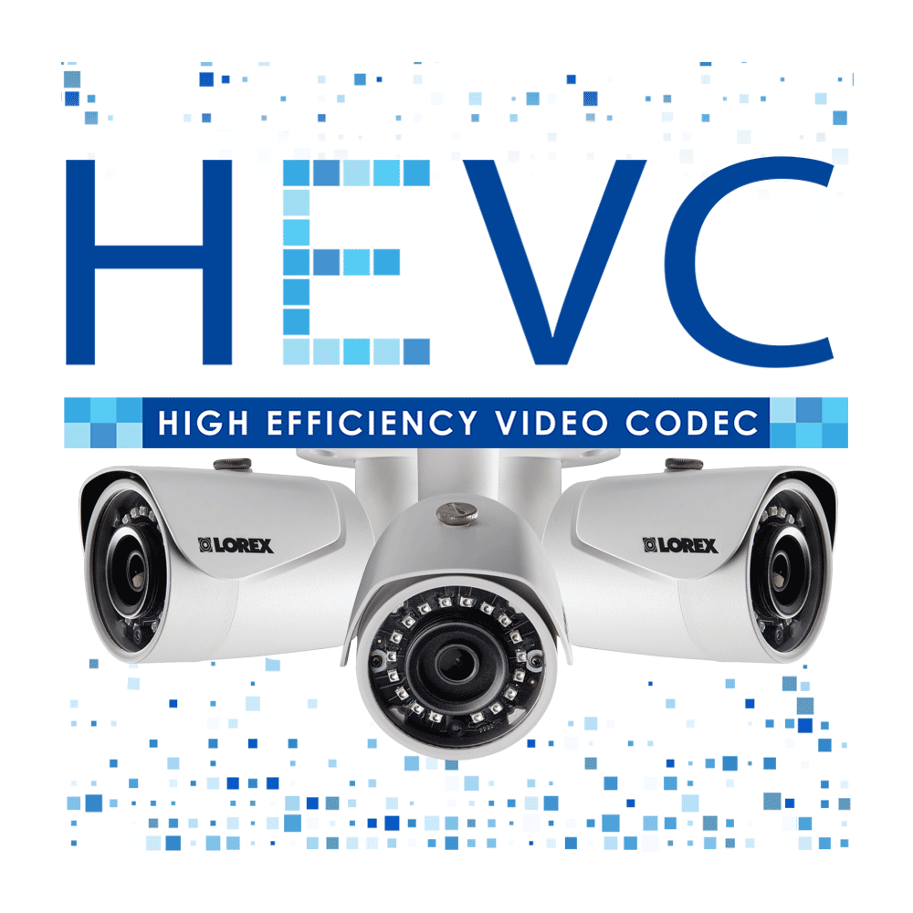 HEVC security camera system