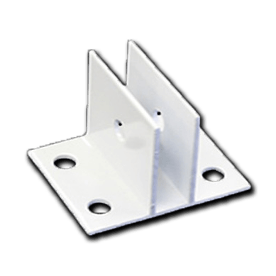 AA Print Supply, Aluminum Bracket Powder Coated White C-Style