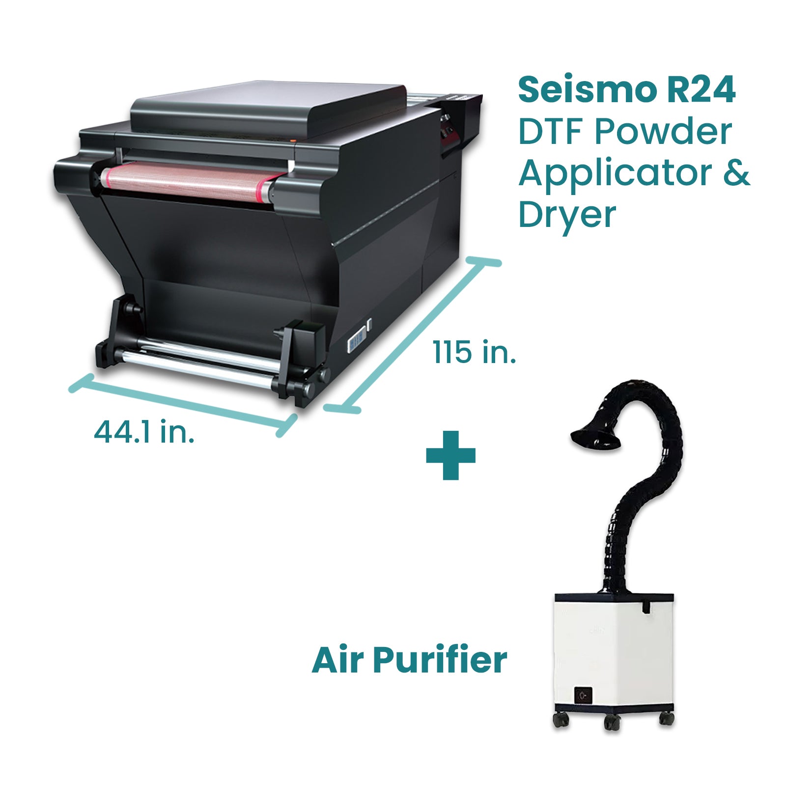 DTF Station, DTF Station Seismo R24 DTF Powder Applicator and Dryer