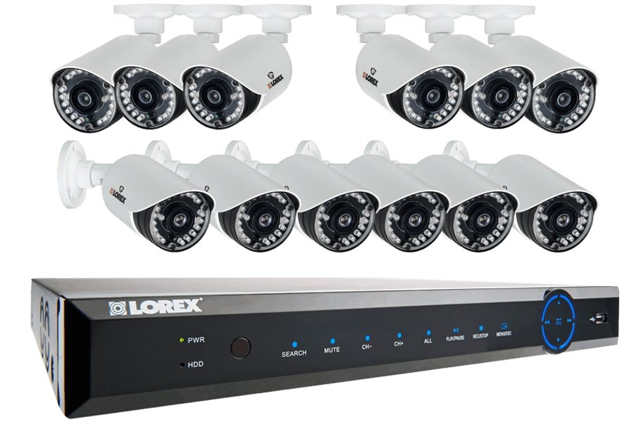 Lorex Discontinued, ECO6 24-Channel Real-time 960H Security DVR with 900TVL Weatherproof Bullet Cameras