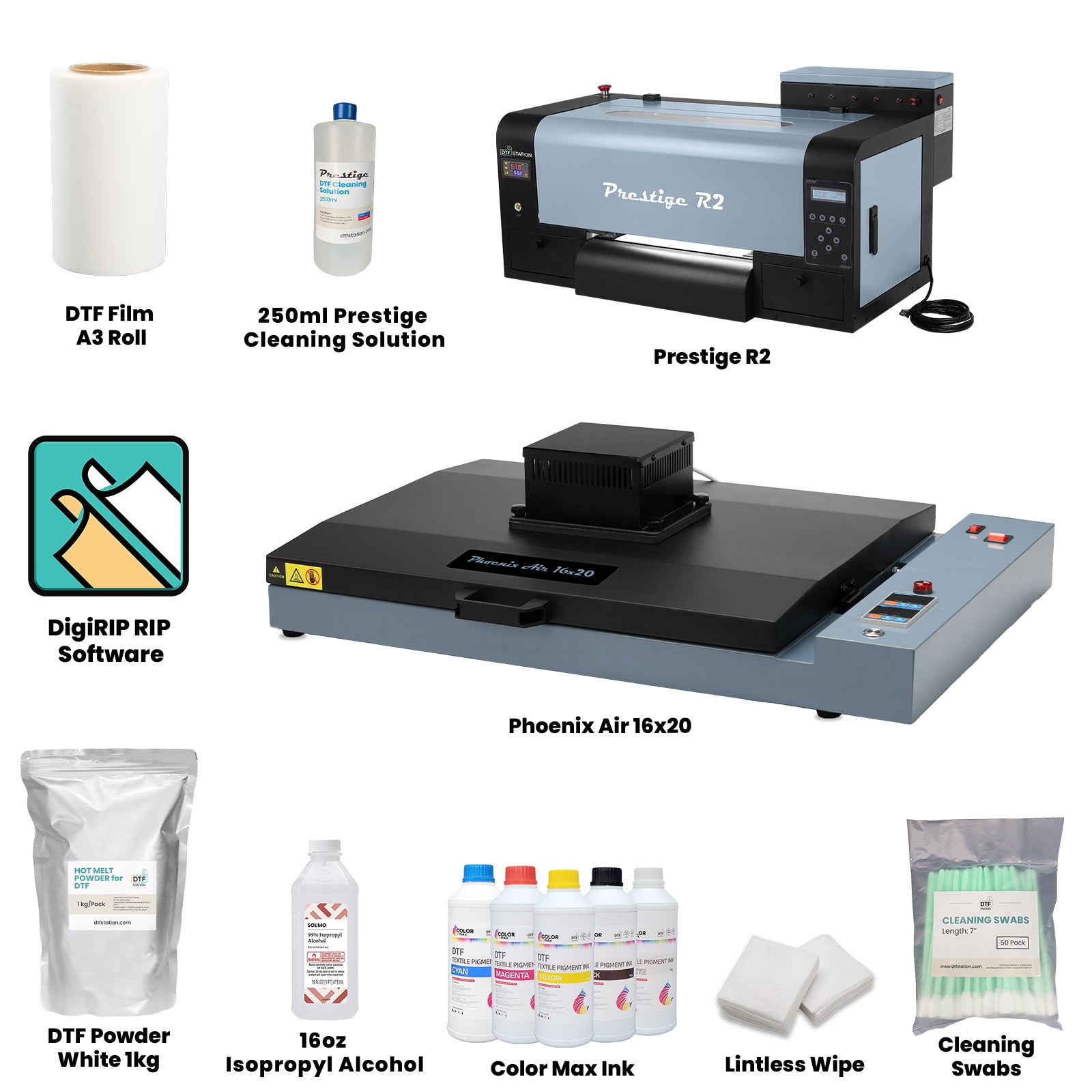 DTF Station, Prestige R2 Curing Oven Bundle