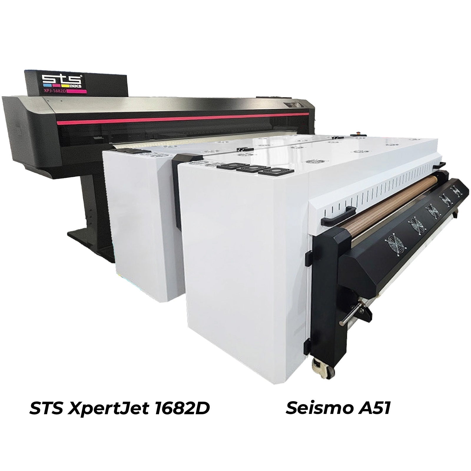 STS Ink, STS XpertJet 1682D DTF Printer & Seismo A51 DTF Powder Shaker Bundle