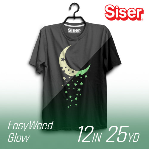 Siser, Siser EasyWeed Glow In the Dark 81 Heat Transfer Vinyl - 12" Width 25 Yard