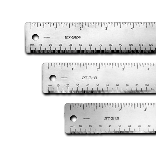 AA Print Supply, Xtreme Stainless Steel Rulers Inches and Metric